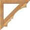 Ekena Millwork Balboa Traditional Rough Sawn Bracket w/ Offset Brace, Western Red Cedar, 6"W x 36"D x 36"H BKT0604X36X36BOA01RWR - alternate 3